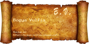 Bogya Vulfia névjegykártya